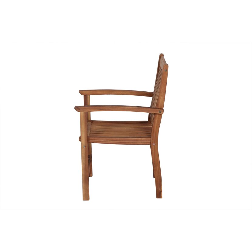 Holzsessel von der Seite