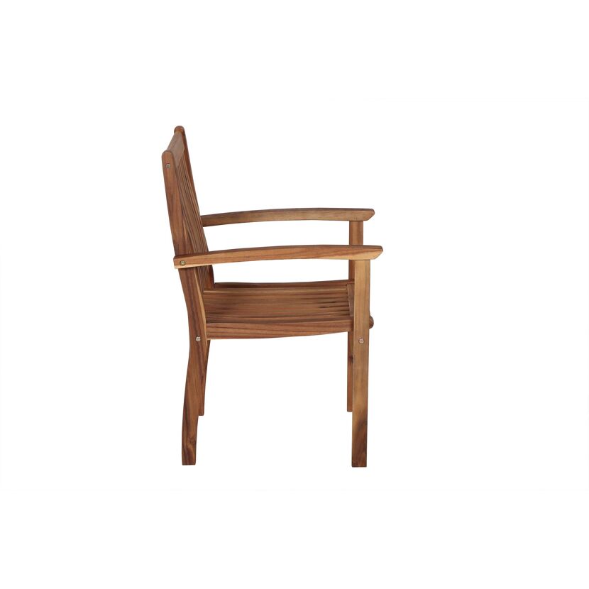 Holzsessel Paleros von der Seite