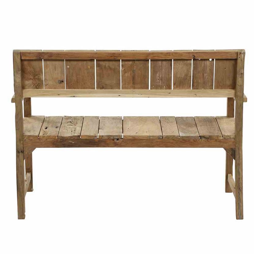 Gartenbank 'Loreo' 2-Sitzer Teakholz braun 124 x 90 x 60 cm