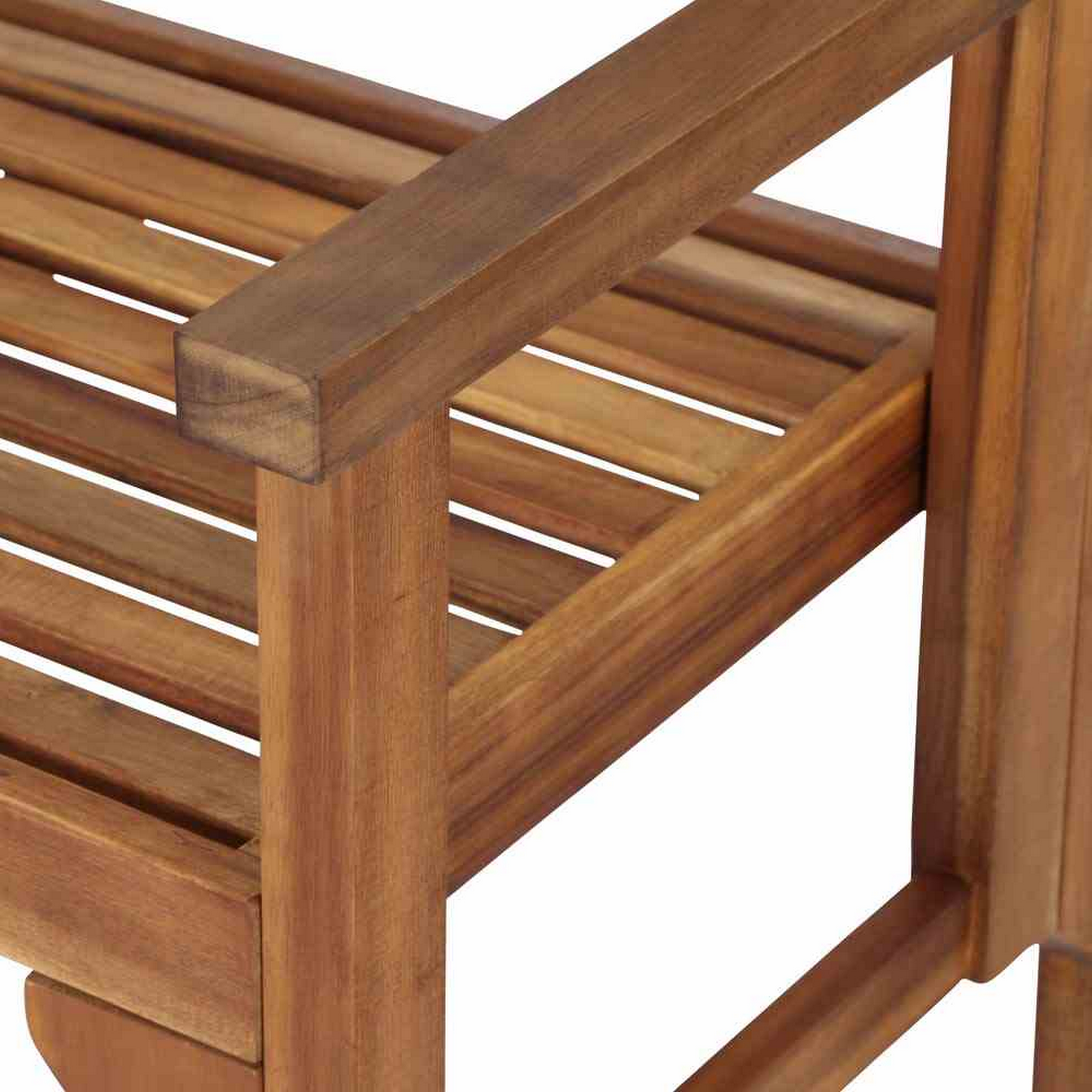 Gartenbank 'Lovera' natur 59,5 x 120 x 90 cm