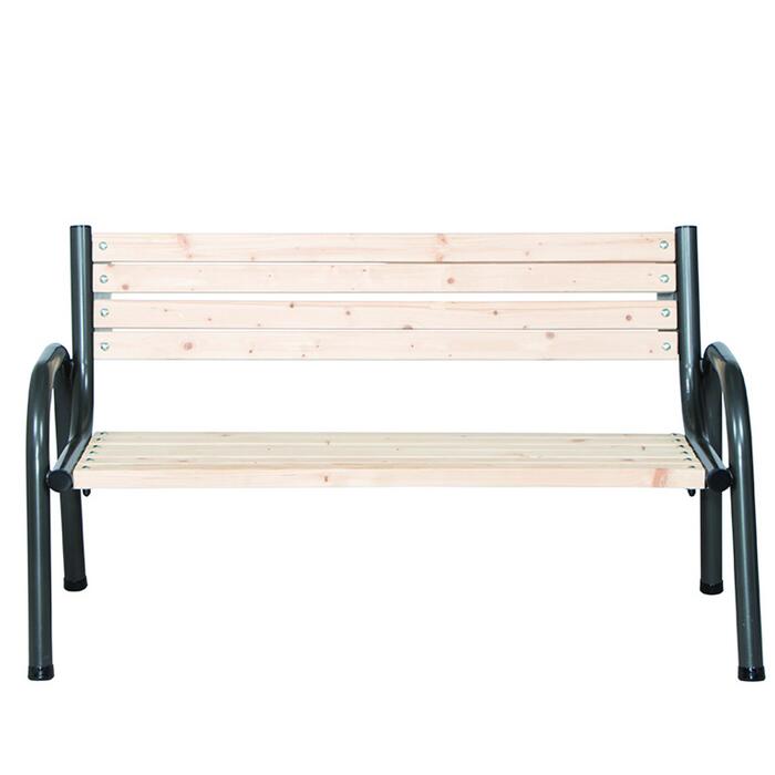Gartenbank 'Park' anthrazit/natur 77 x 150 x 84 cm