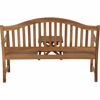 Gartenbank 'Pisa' 3-Sitzer Akazienholz braun 150 x 104 x 66 cm