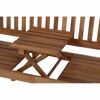 Gartenbank 'Pisa' 3-Sitzer Akazienholz braun 150 x 104 x 66 cm