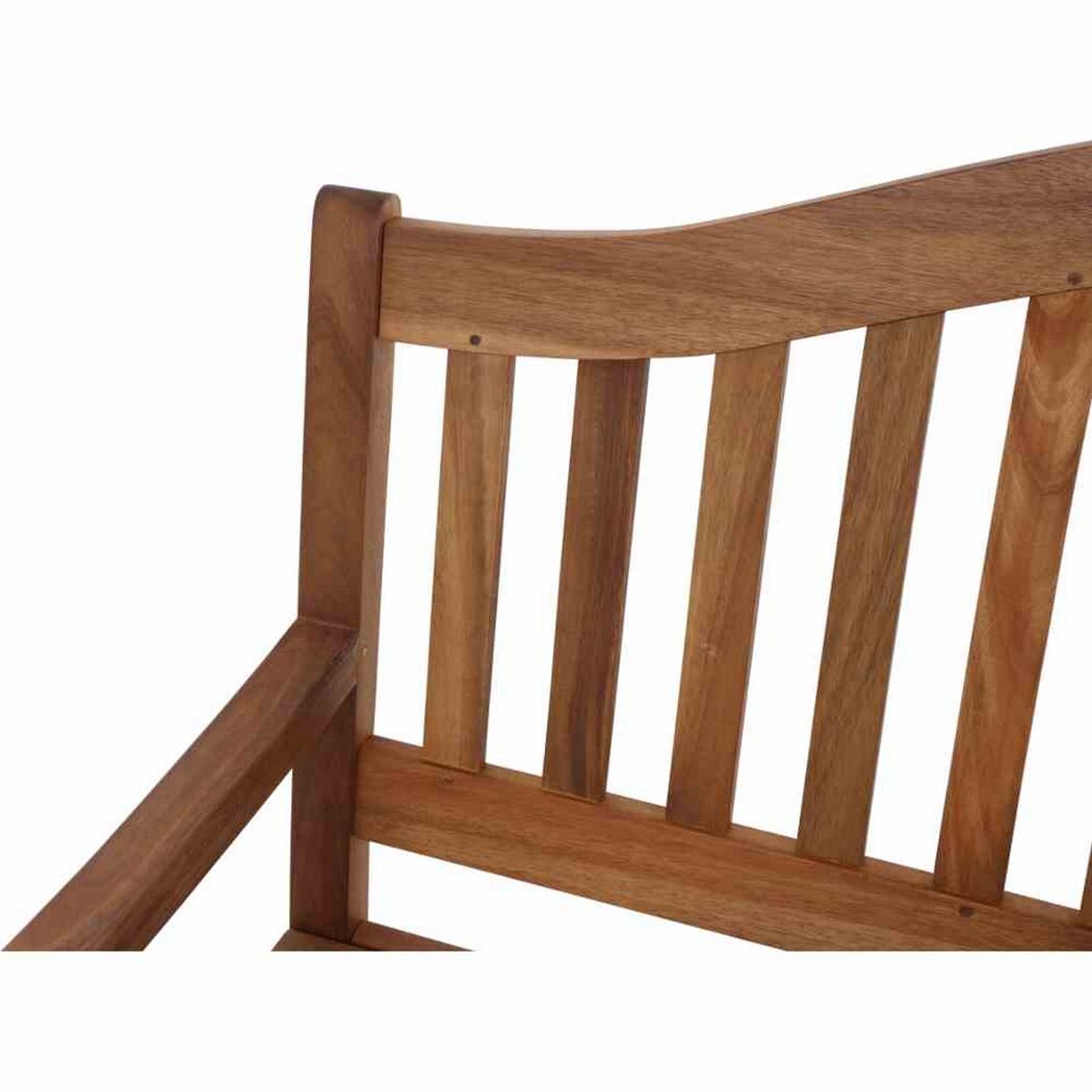 Gartenbank 'Pisa' 3-Sitzer Akazienholz braun 150 x 104 x 66 cm