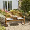 Gartenbank 'Pisa' 3-Sitzer Akazienholz braun 150 x 104 x 66 cm