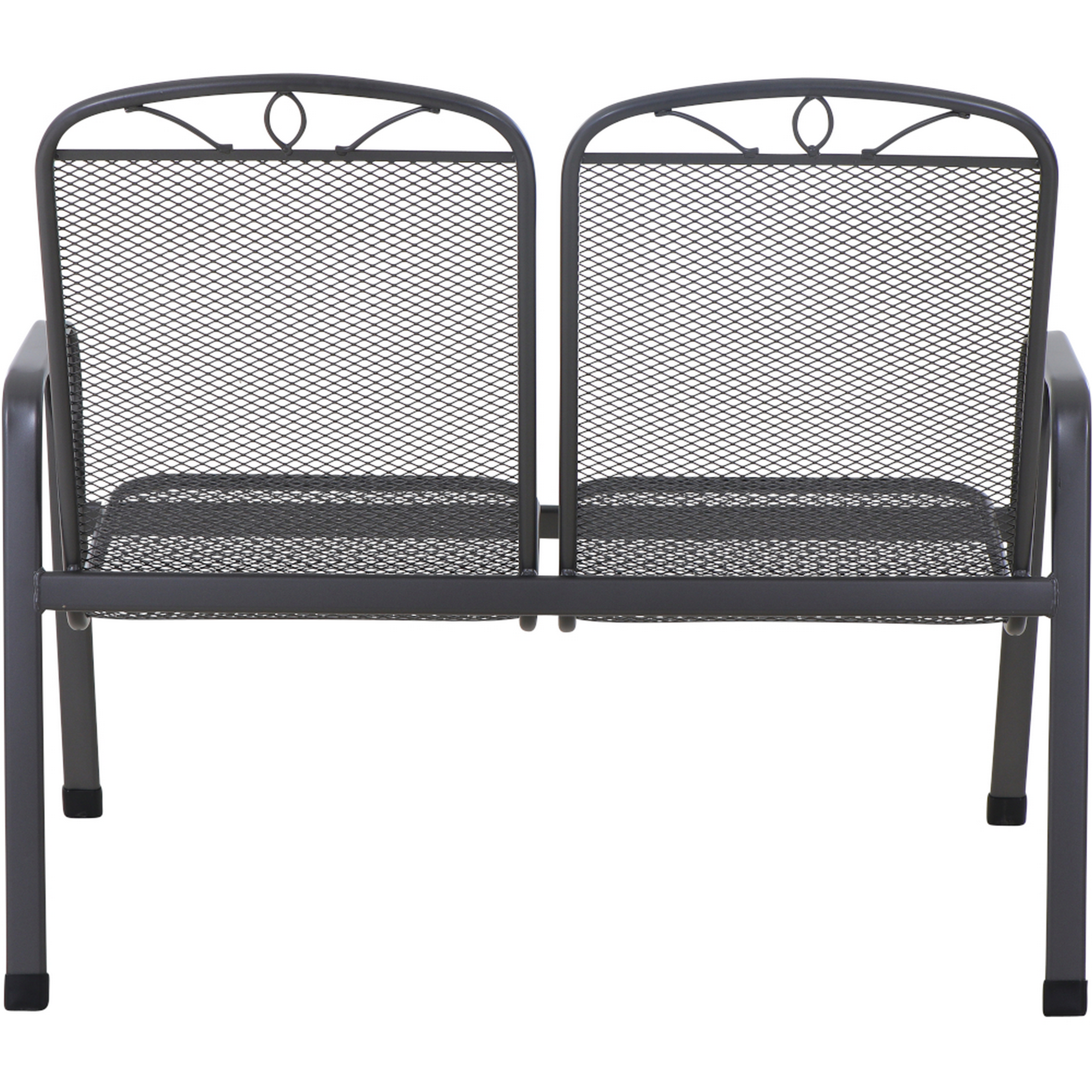 Gartenbank 'Elda' matt-anthrazit 95 x 66 x 108 cm