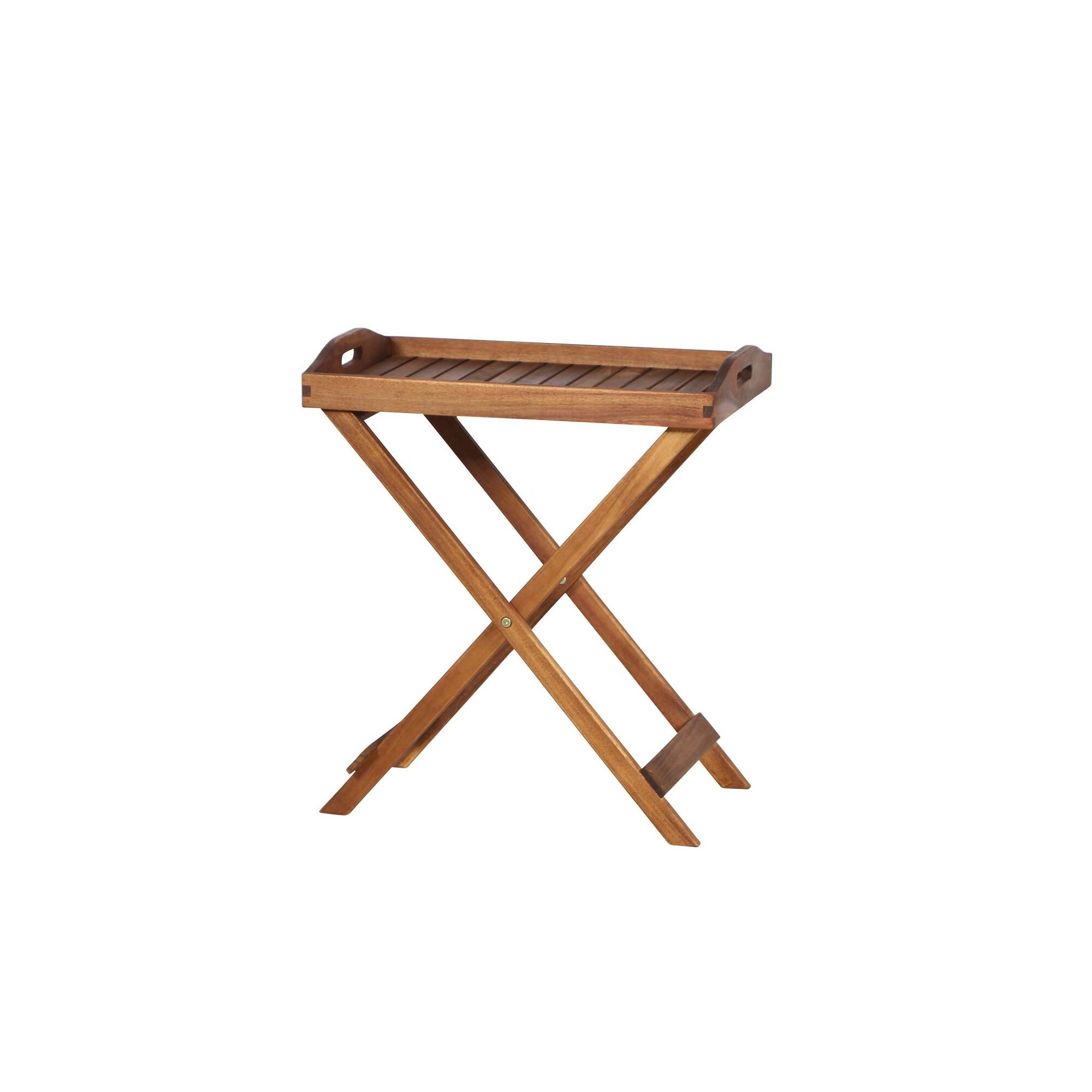 Klappbarer Beistelltisch aus Holz