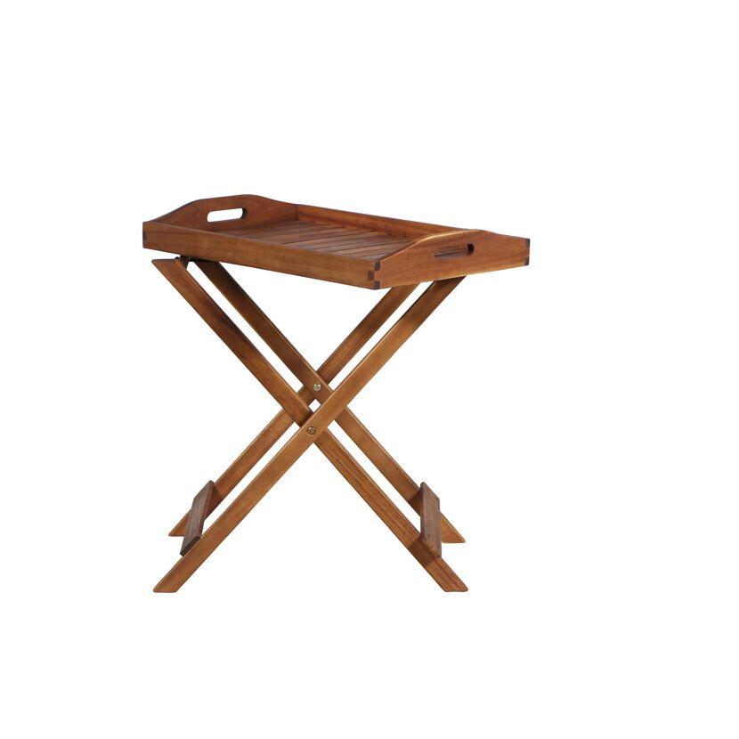 Klappbarer Serviertisch aus Holz