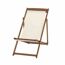 Liegestuhl 'Aviro' klappbar beige 98,5 x 98 x 57 cm