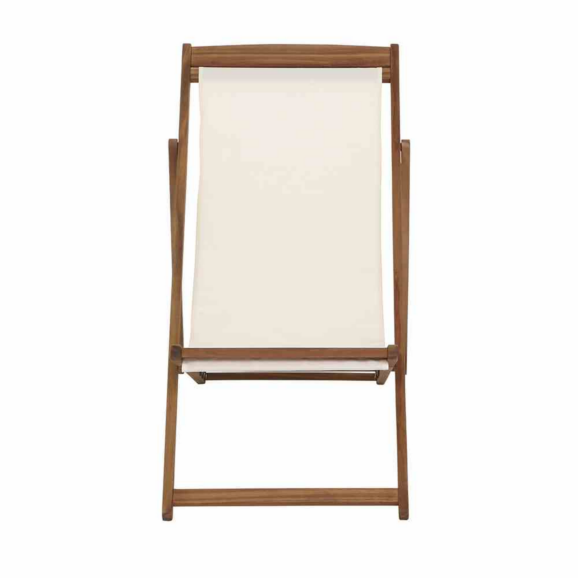 Liegestuhl 'Aviro' klappbar beige 98,5 x 98 x 57 cm
