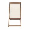Liegestuhl 'Aviro' klappbar beige 98,5 x 98 x 57 cm