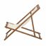 Liegestuhl 'Aviro' klappbar beige 98,5 x 98 x 57 cm
