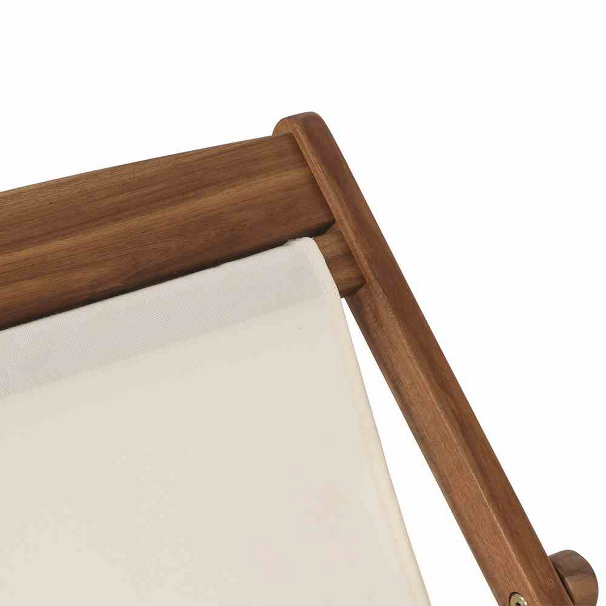 Liegestuhl 'Aviro' klappbar beige 98,5 x 98 x 57 cm