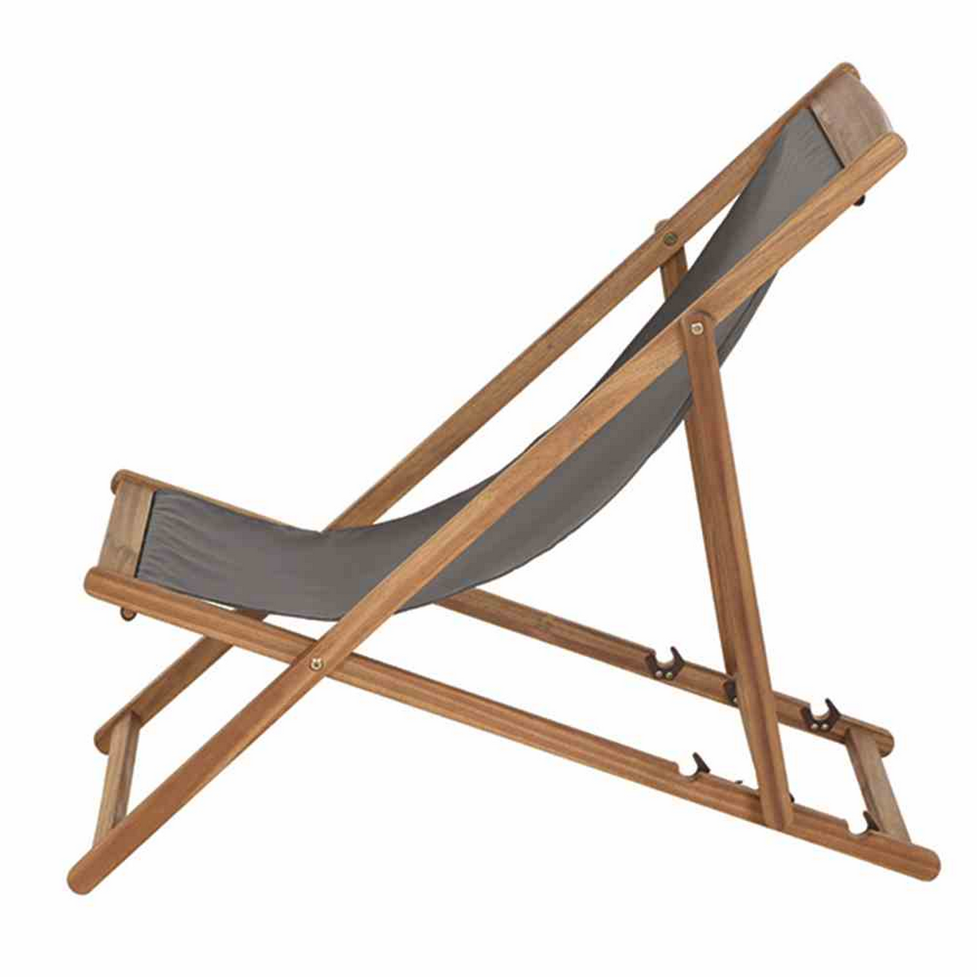 Liegestuhl 'Aviro' klappbar grau 98,5 x 98 x 57 cm