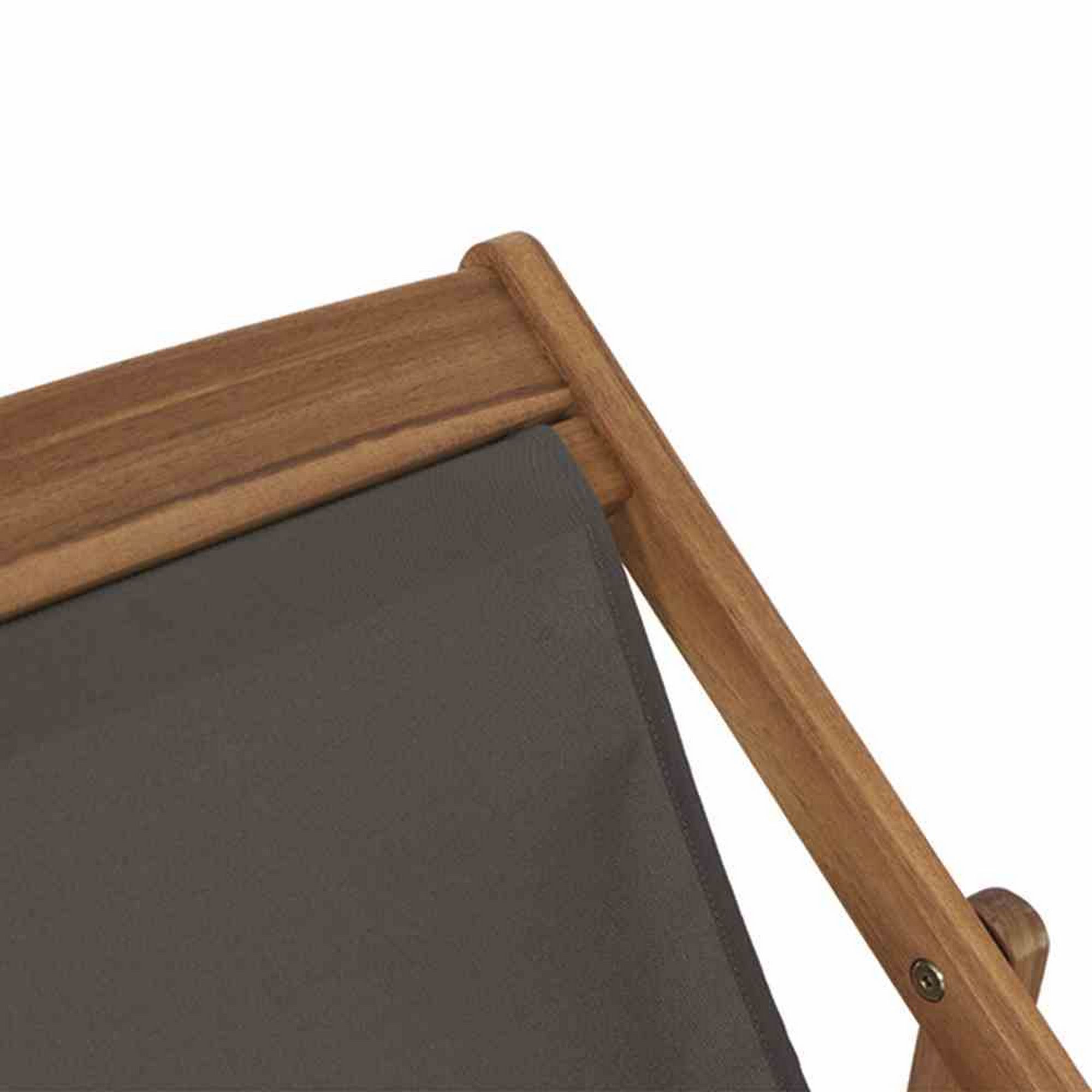 Liegestuhl 'Aviro' klappbar grau 98,5 x 98 x 57 cm