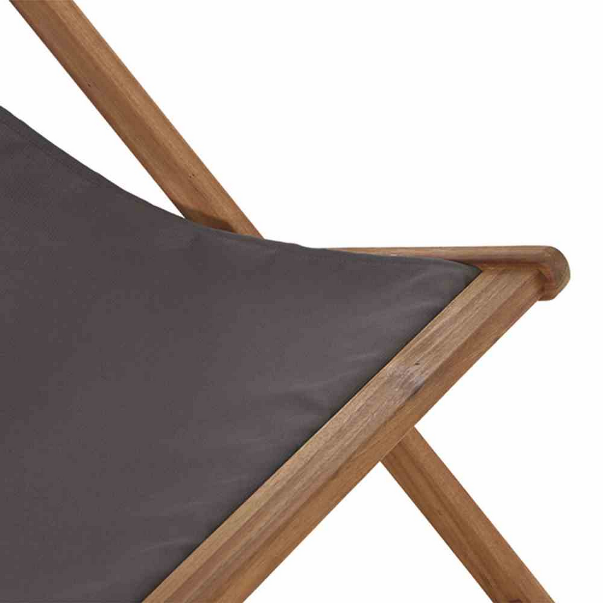 Liegestuhl 'Aviro' klappbar grau 98,5 x 98 x 57 cm