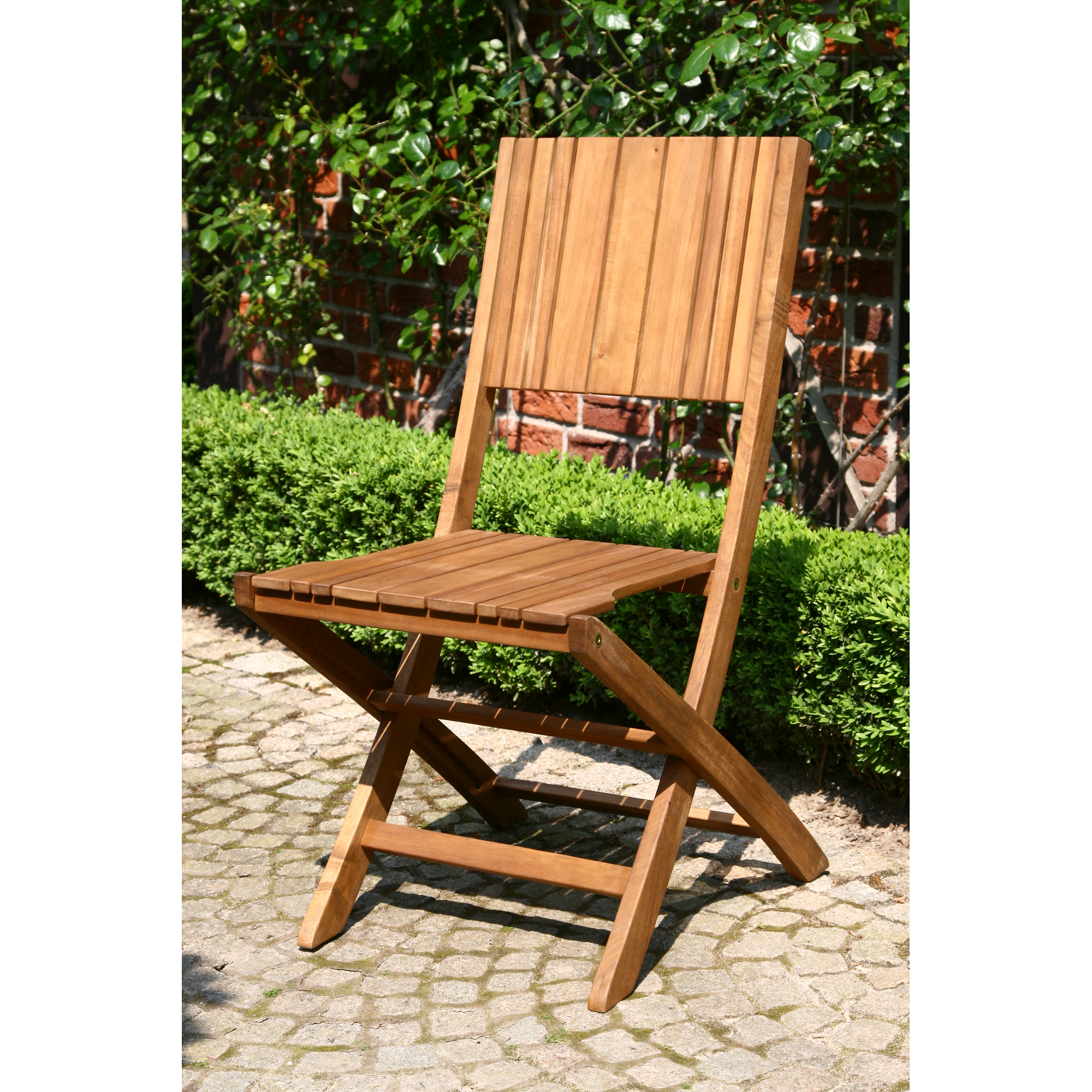 Klappstuhl 'Falun' braun 57 x 46 x 88 cm