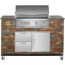 Gasgrill mit Unterschrank und Rollen