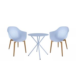 Balkonmöbelset 'Alva' Stahl braun 3-teilig