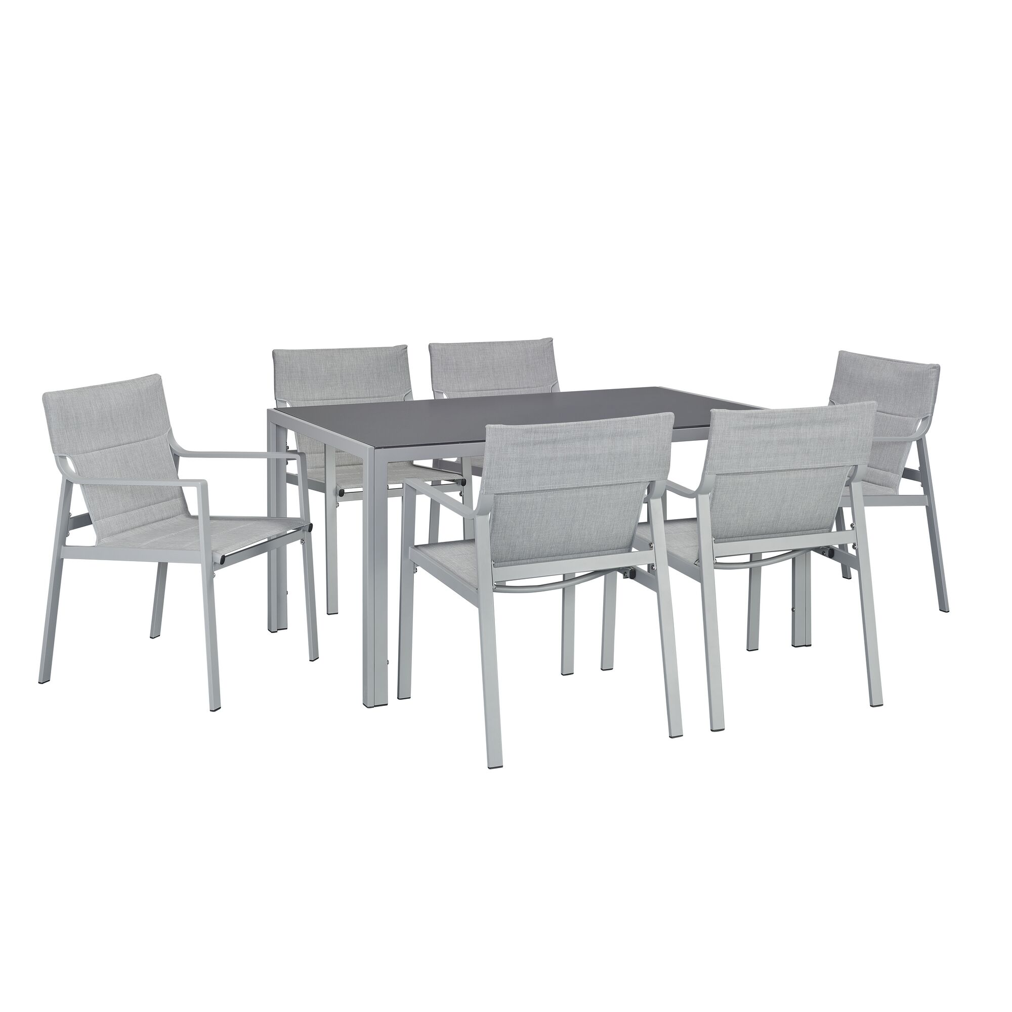 Gartenmöbelset Alexa 7-tlg. mit Tisch und sechs Stühlen