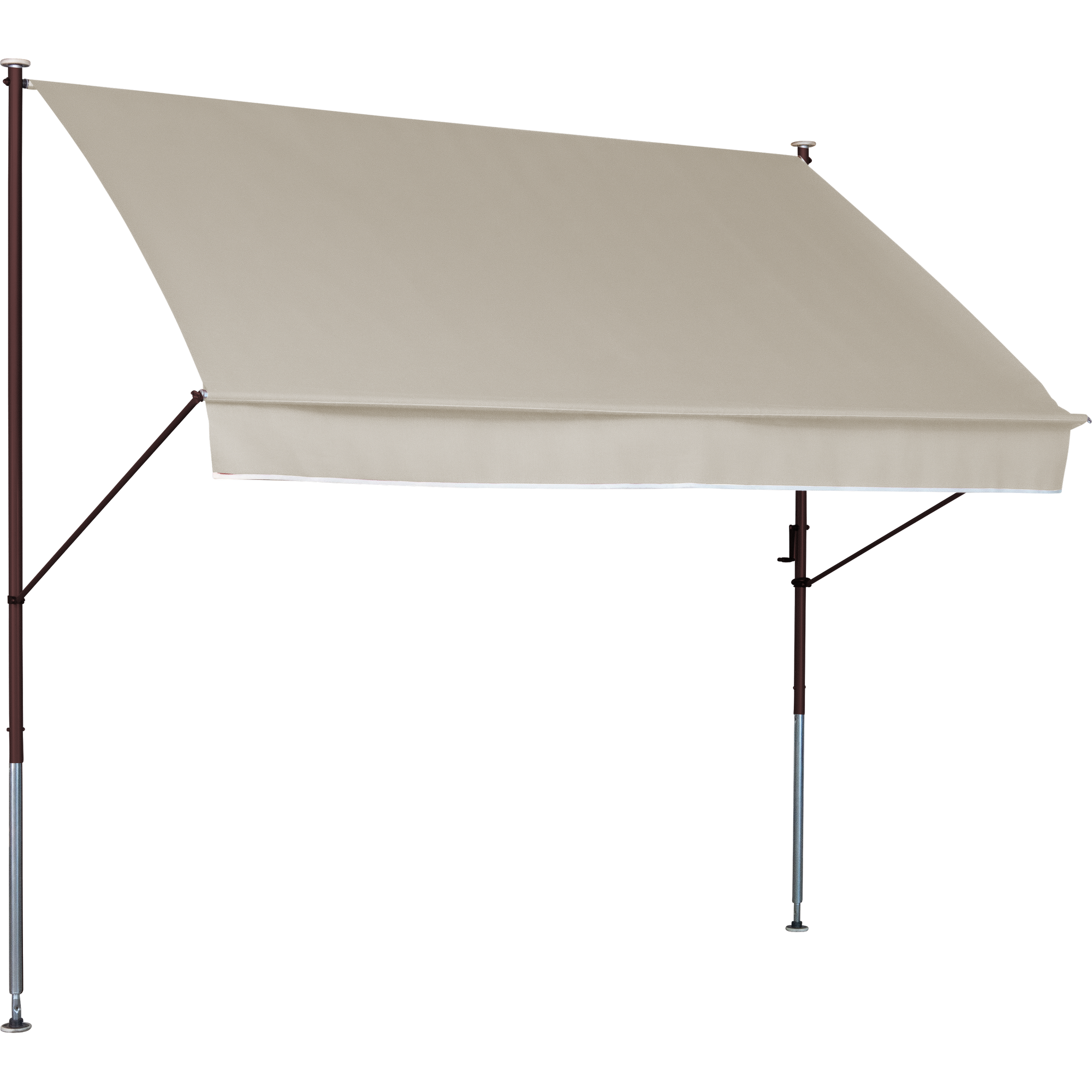 Klemmmarkise 'Style' mit Volant/wasserabweisend 150 x 150 cm
