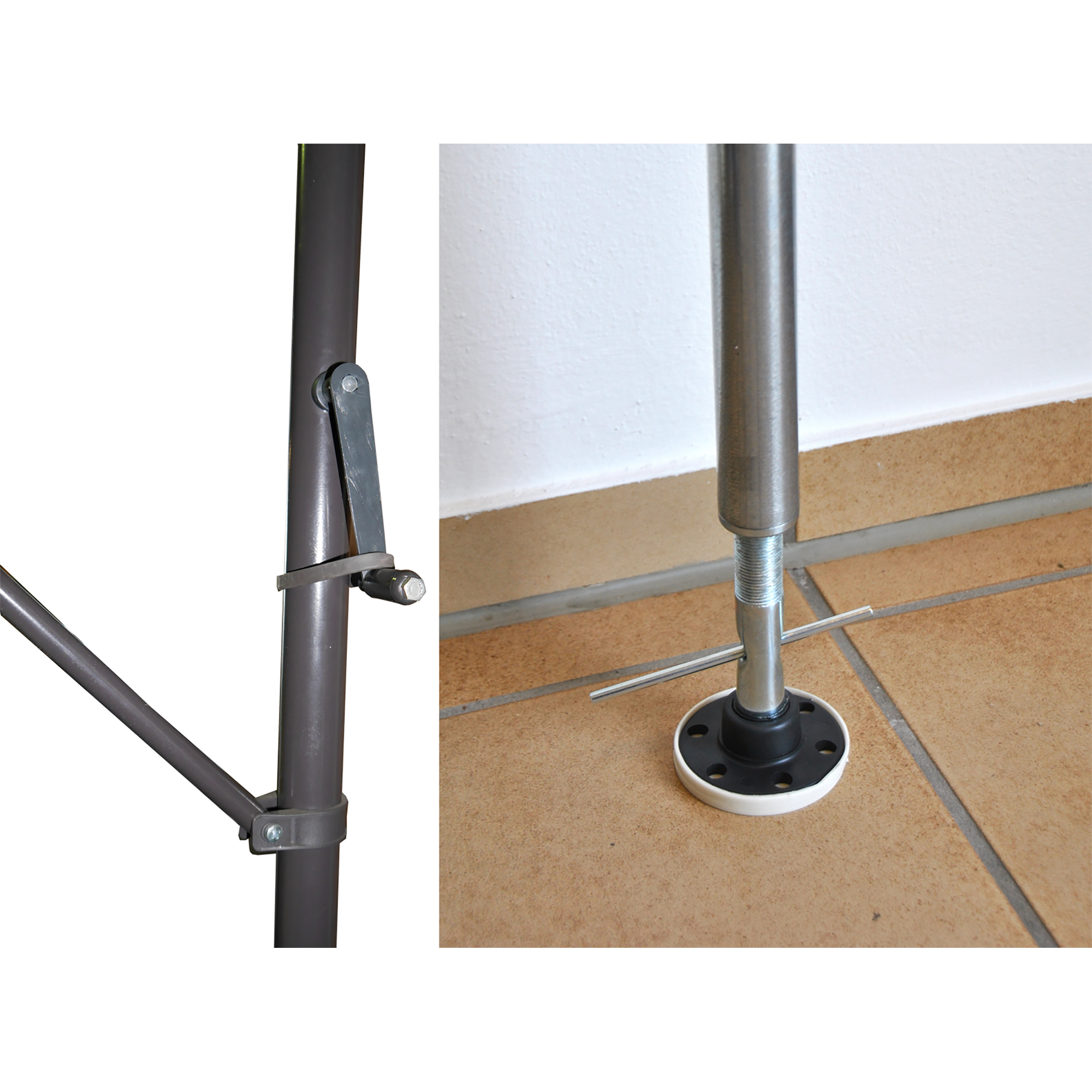 Klemmmarkise 'Style' mit Volant/wasserabweisend 200 x 150 cm