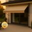 Klemmmarkise 'Style' mit Volant/wasserabweisend 400 x 150 cm