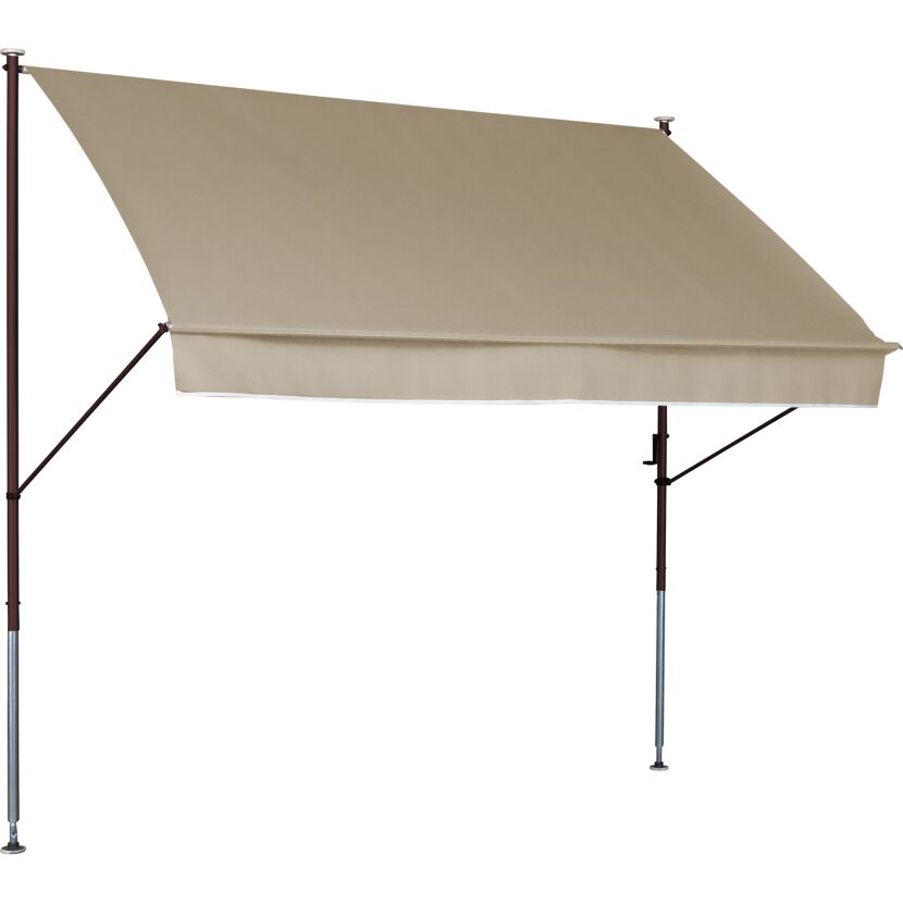 Klemmmarkise 'Style' mit Volant/wasserabweisend 400 x 150 cm