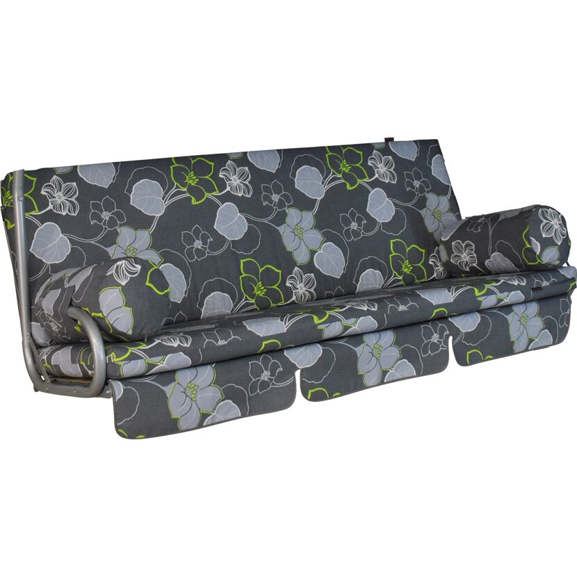 Hollywoodschaukel-Auflage 'Trend Meran' grau 178 x 54 x 9 cm