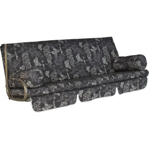 Hollywoodschaukel-Auflage 'Trend Schmetterling' grau 178 x 54 x 9 cm