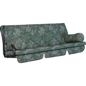 Hollywoodschaukel-Auflage 'Trend Mumbai' grün 178 x 54 x 9 cm