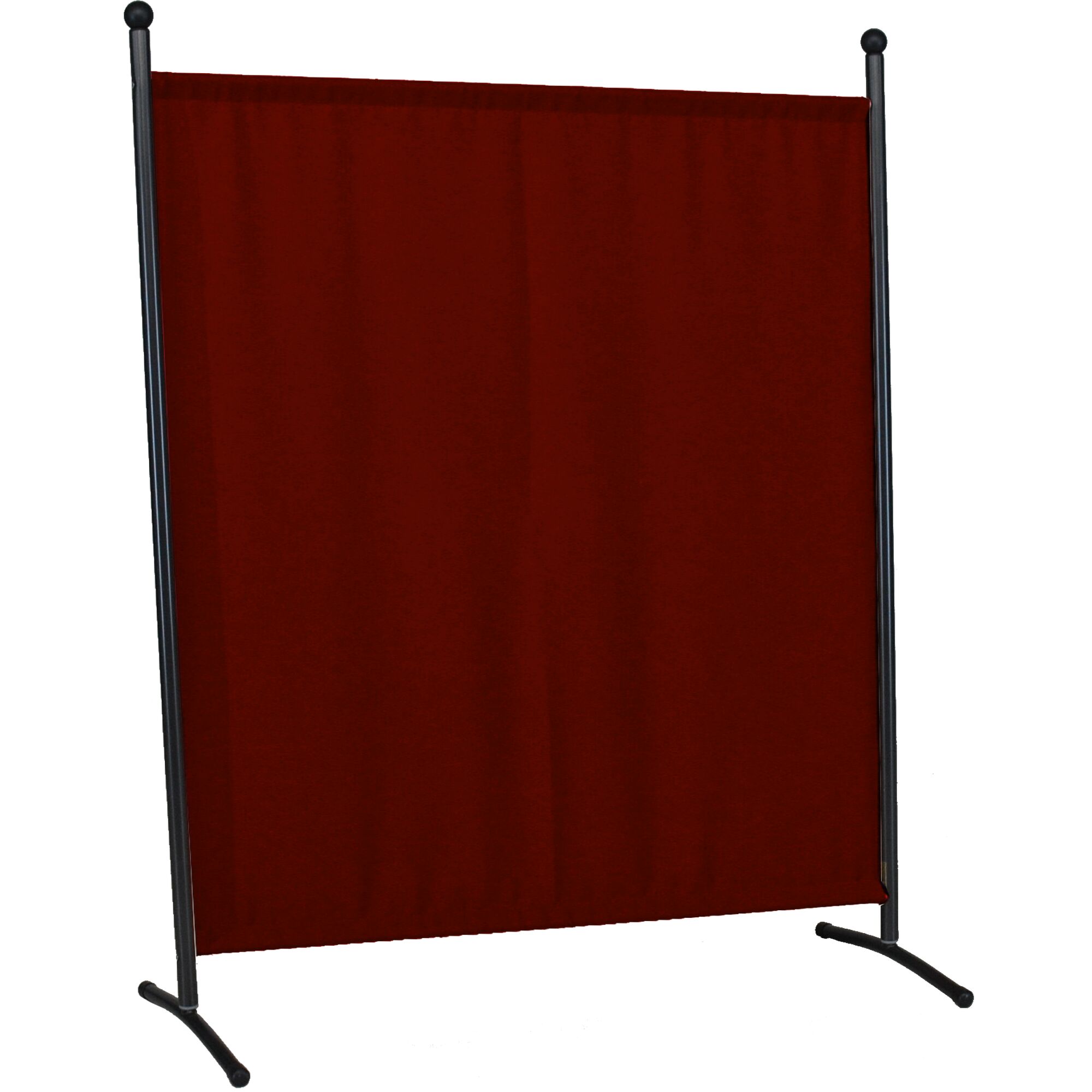 Bordeauxrote Stellwand