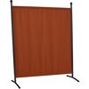 Terracottafarbene Stellwand
