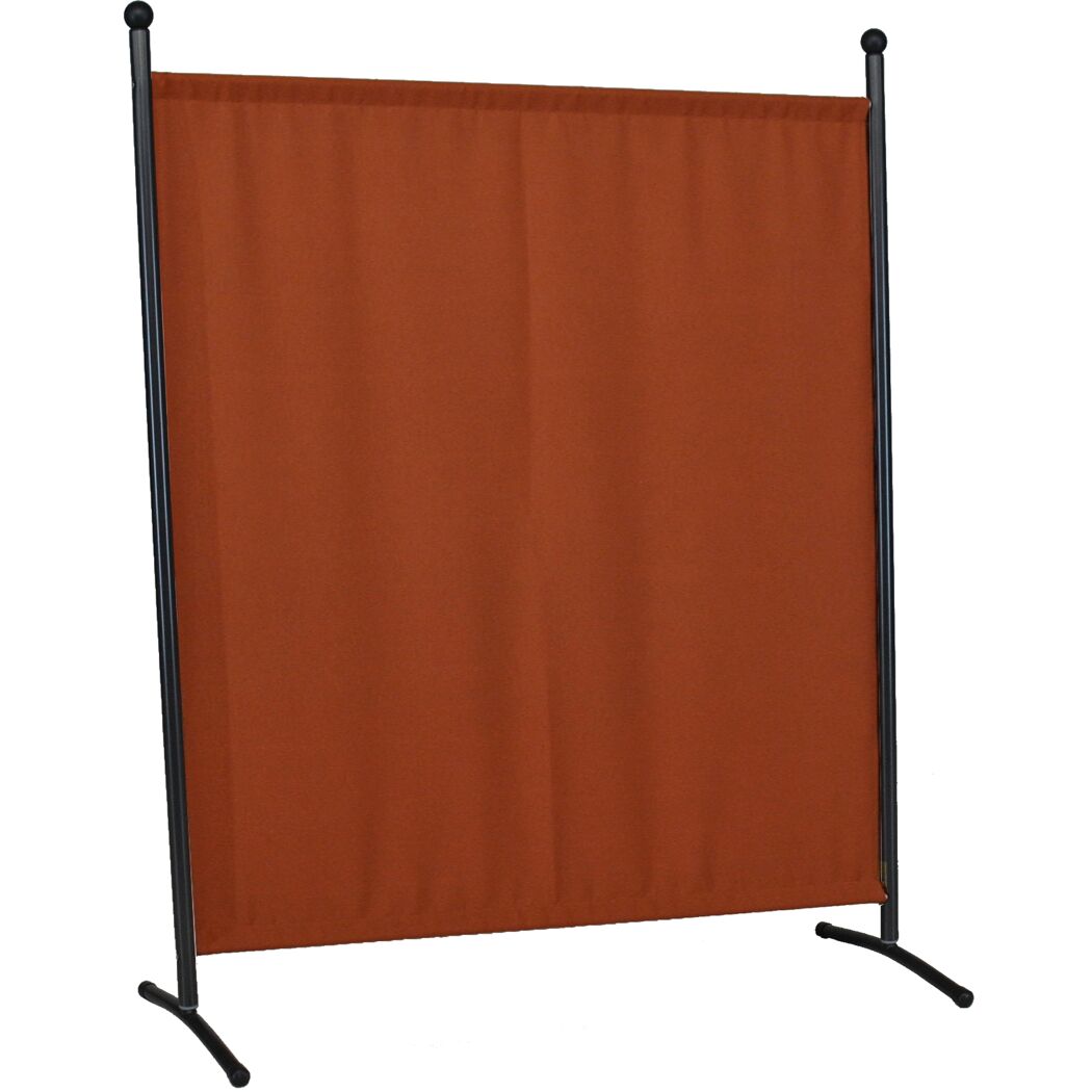 Terracottafarbene Stellwand