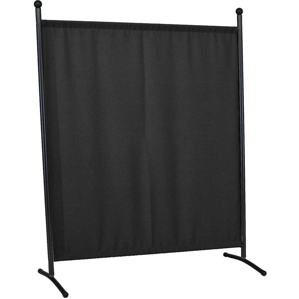 Schwarze Stellwand