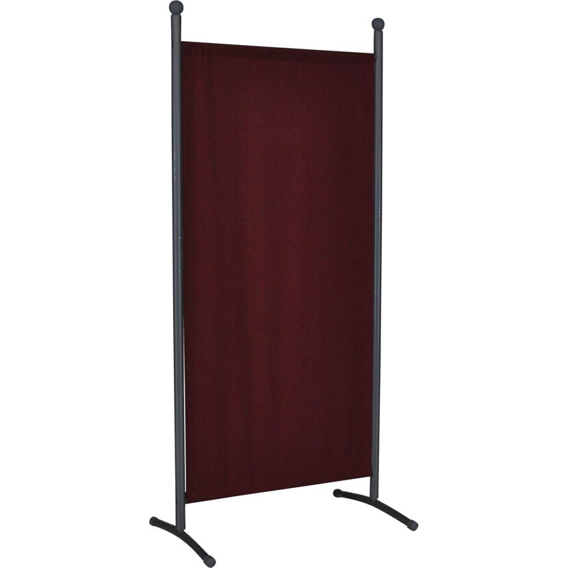 Bordeauxrote Stellwand