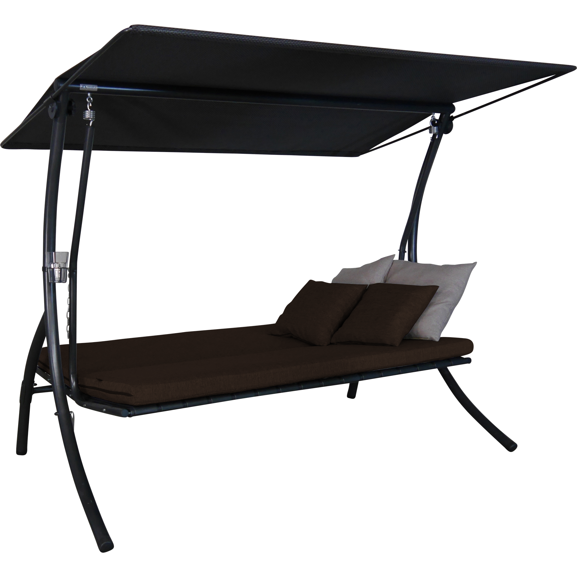 Hollywoodschaukel 'Motion Smart' 3-Sitzer braun 210 x 160 x 145 cm