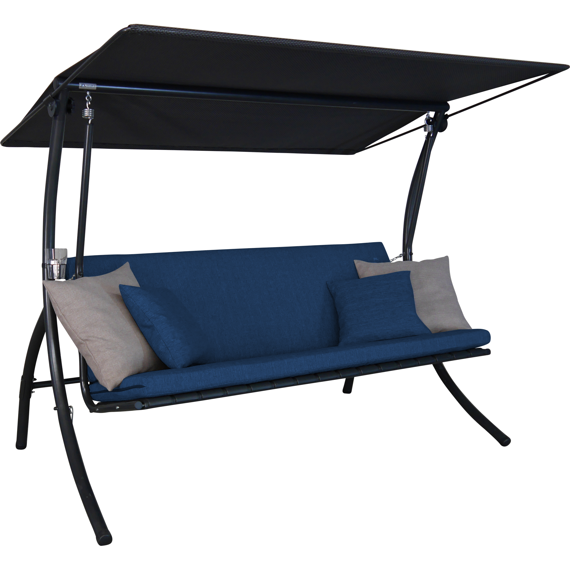 Hollywoodschaukel 'Motion Smart' 3-Sitzer blau 210 x 160 x 145 cm