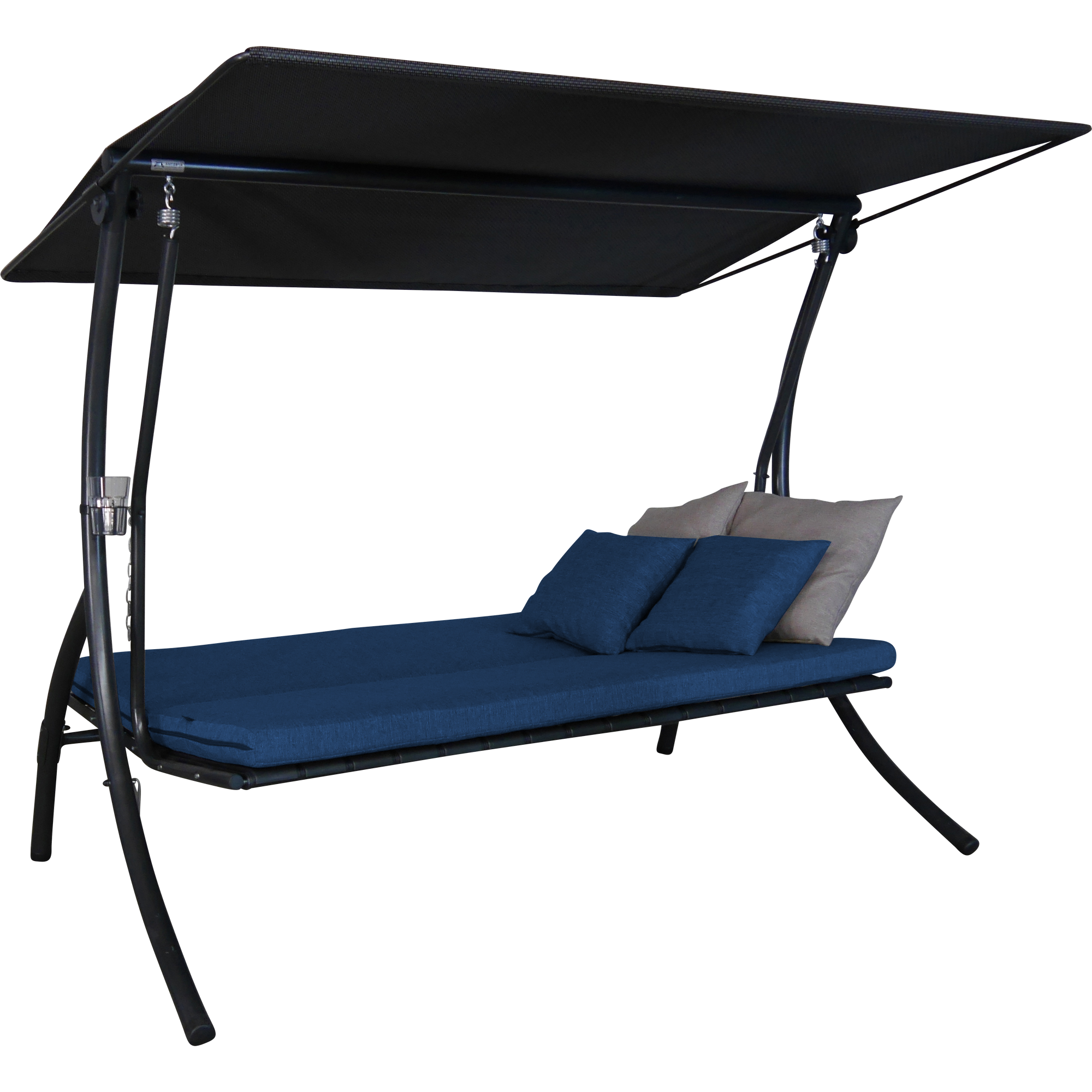 Hollywoodschaukel 'Motion Smart' 3-Sitzer blau 210 x 160 x 145 cm
