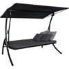 Hollywoodschaukel 'Motion Smart' 3-Sitzer grau 210 x 160 x 145 cm