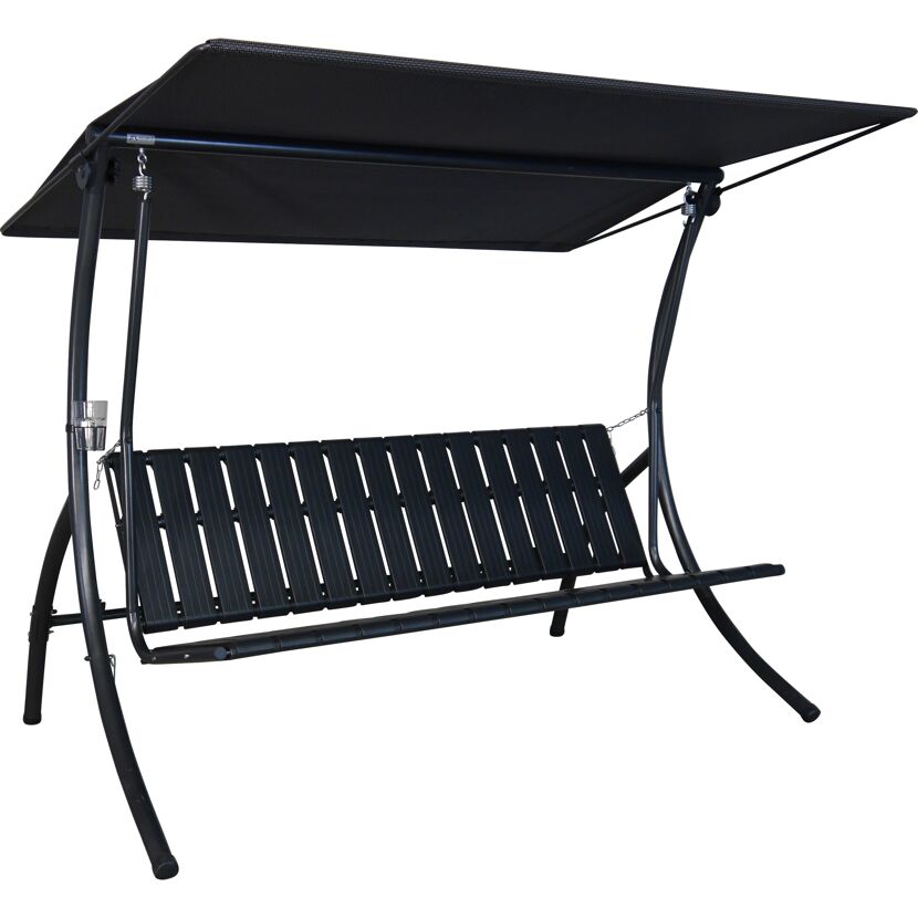 Hollywoodschaukel 'Motion Smart' 3-Sitzer grau 210 x 160 x 145 cm