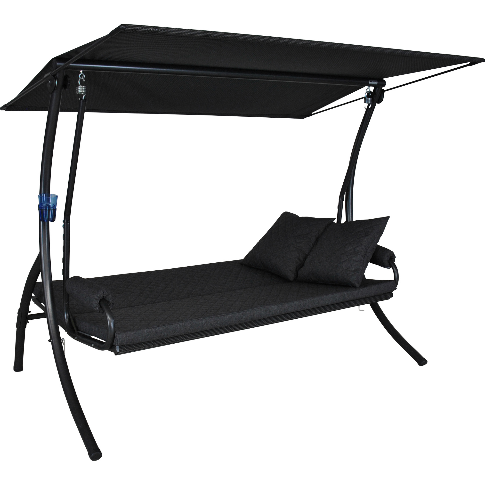 Hollywoodschaukel 'Elegance Joy' 3-Sitzer grau 210 x 160 x 145 cm