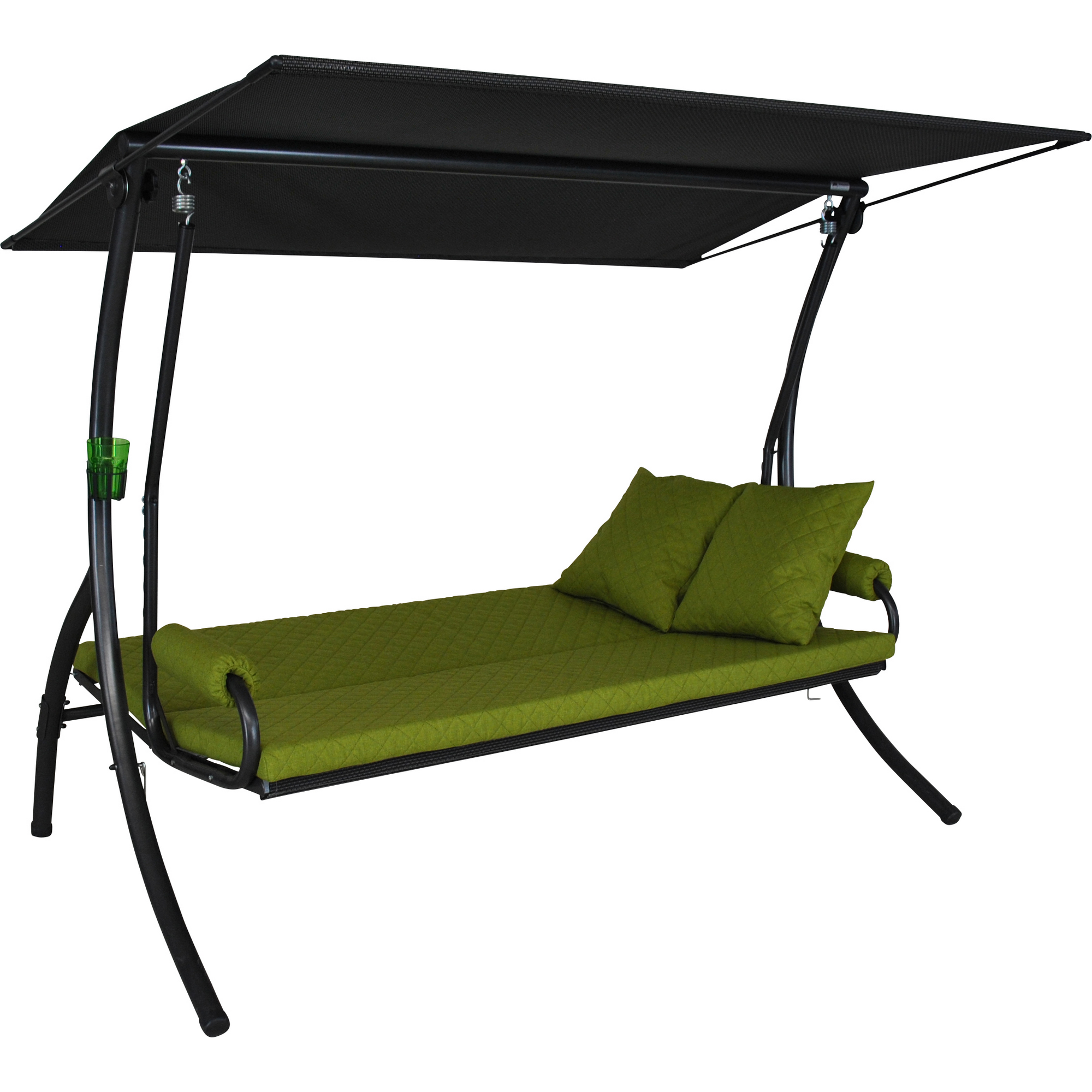 Hollywoodschaukel 'Elegance Joy' 3-Sitzer grün 210 x 160 x 145 cm