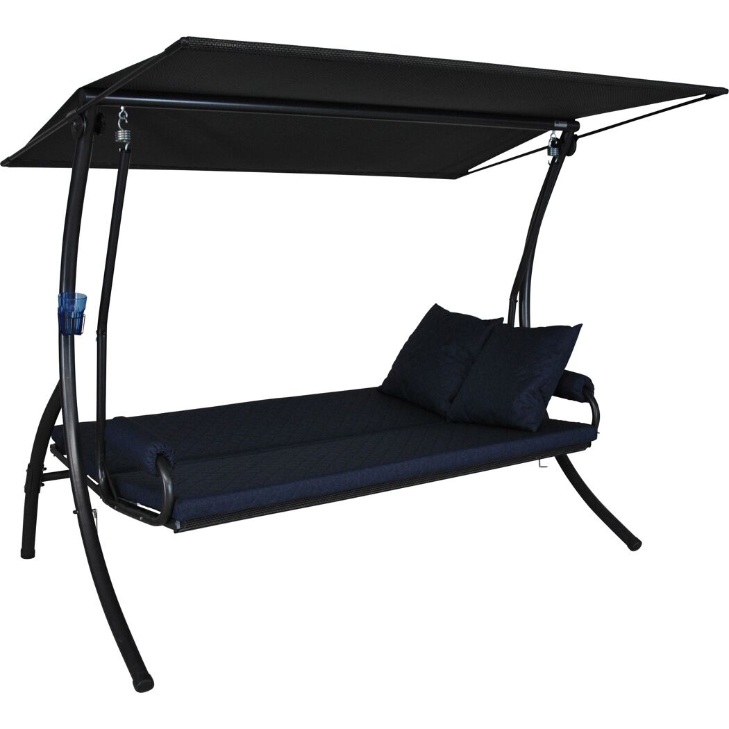 Hollywoodschaukel 'Elegance Joy' 3-Sitzer blau 210 x 160 x 145 cm