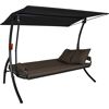 Hollywoodschaukel 'Elegance Joy' 3-Sitzer taupe 210 x 160 x 145 cm