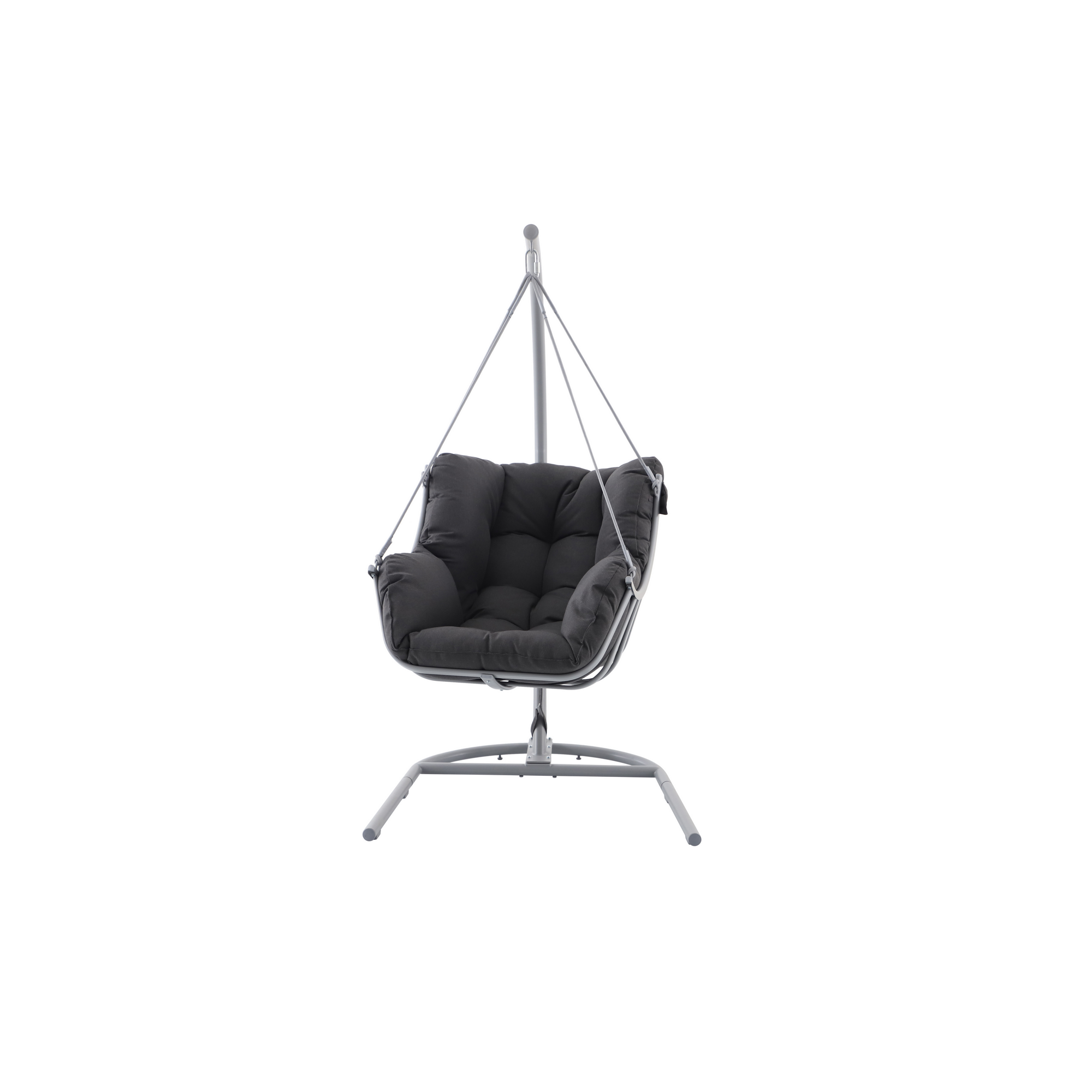 Hängesessel 'Malia' mit Gestell grau 107,5 x 196 x 110 cm