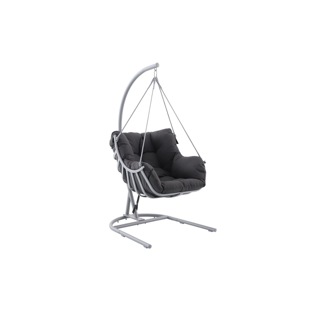 Hängesessel 'Malia' mit Gestell grau 107,5 x 196 x 110 cm