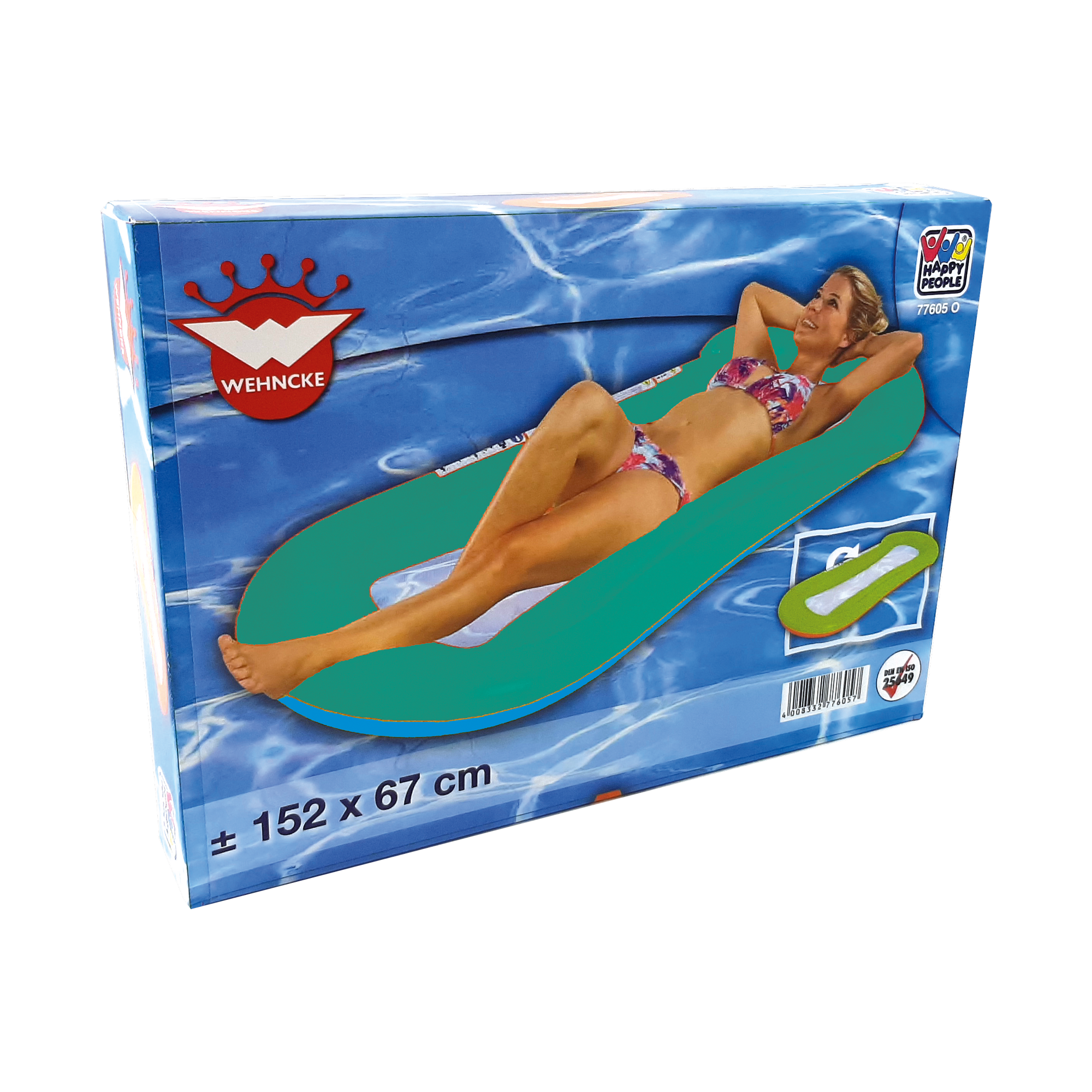 Wasser-Hängematte 67 x 14 x 152 cm 4 Farben sortiert