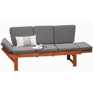 Multifunktionsbank 'Henrike' 2-Sitzer Akazienholz braun 202 cm