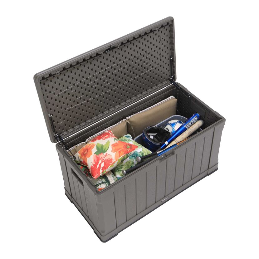 Kissenbox Hart-Polyethylen braun 128 x 67 x 64 cm